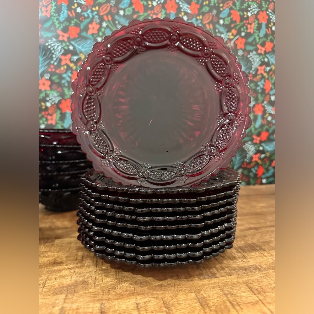 Cape Cod Ruby 7” Salad Plate by Avon